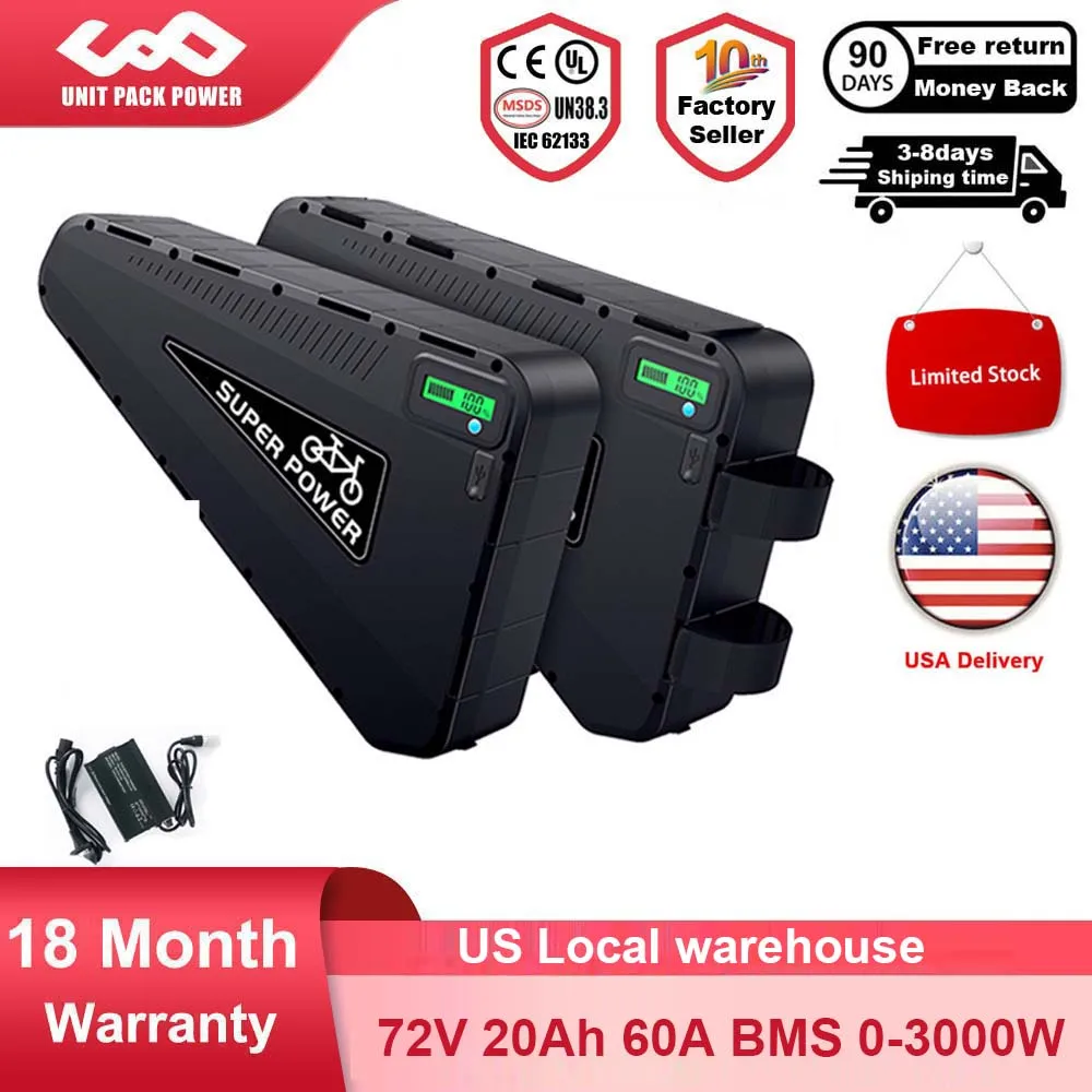 

Водонепроницаемый аккумулятор EBike 21700 Triangle 52 В 48 В 20 Ач 24 Ач 28 Ач для электрического велосипеда 2000 Вт 1500 Вт 1000 Вт 750 Вт 500 Вт 350 Вт 250 Вт