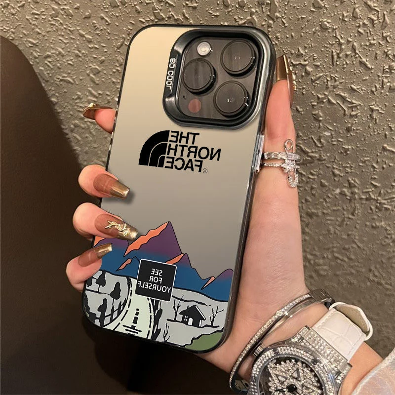 Snow Mountain Highway North Phone Case for IPhone 16 15 14 13 12 11 Pro Max X XR XSMAX 8 7 Plus Candy Matte Shockproof Cover