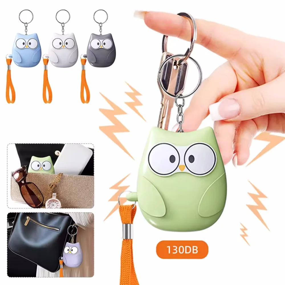 Personal Self Defense Alarm130db Self Defense Siren Safety Alarm For Women Girl Personal Keychain Alarm Rechargeable Battery