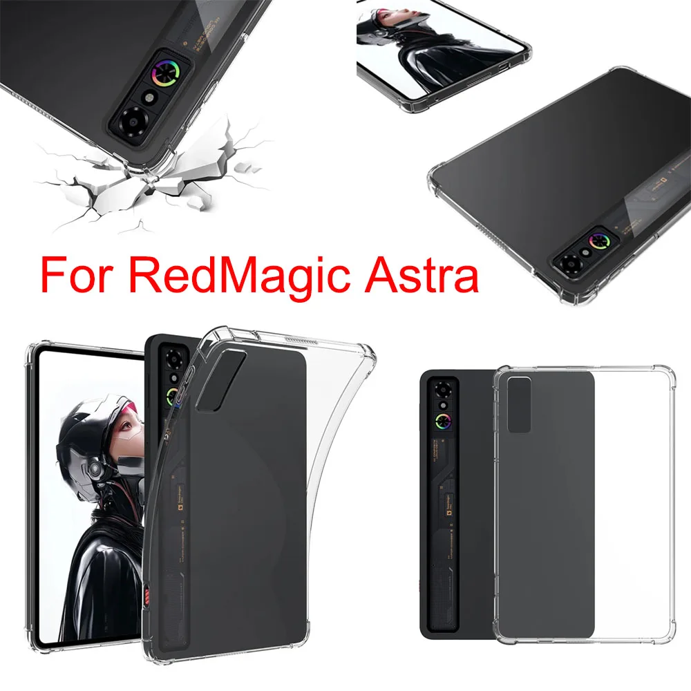 Transparent Clear Cover For RedMagic Astra Gaming Tablet Shockproof Dustproof Protective Case For Red Magic 3 Pro