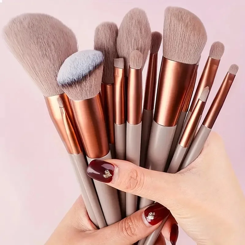 Makeup Brushes Set para Mulheres, Beleza Cosmética, Fundação em Pó, Blush, Sombra, Kabuki Blending, Make Up Brush, Ferramentas de Beleza, 13Pcs