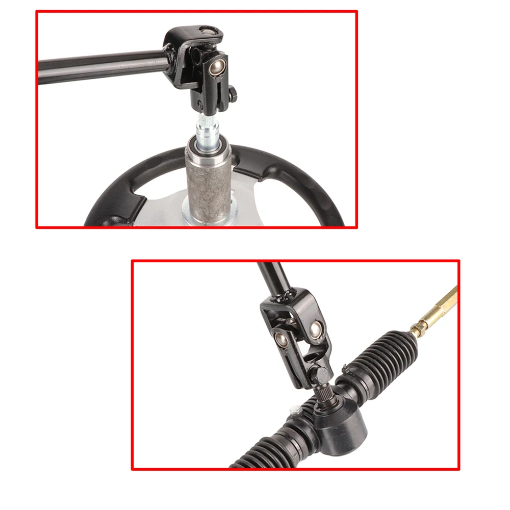 310/315/330/380/390/420/460mm 30T Steering Knuckle U Joints Shaft For DIY China 168F Go Kart 110cc 150cc ATV UTV Buggy Quad Bike