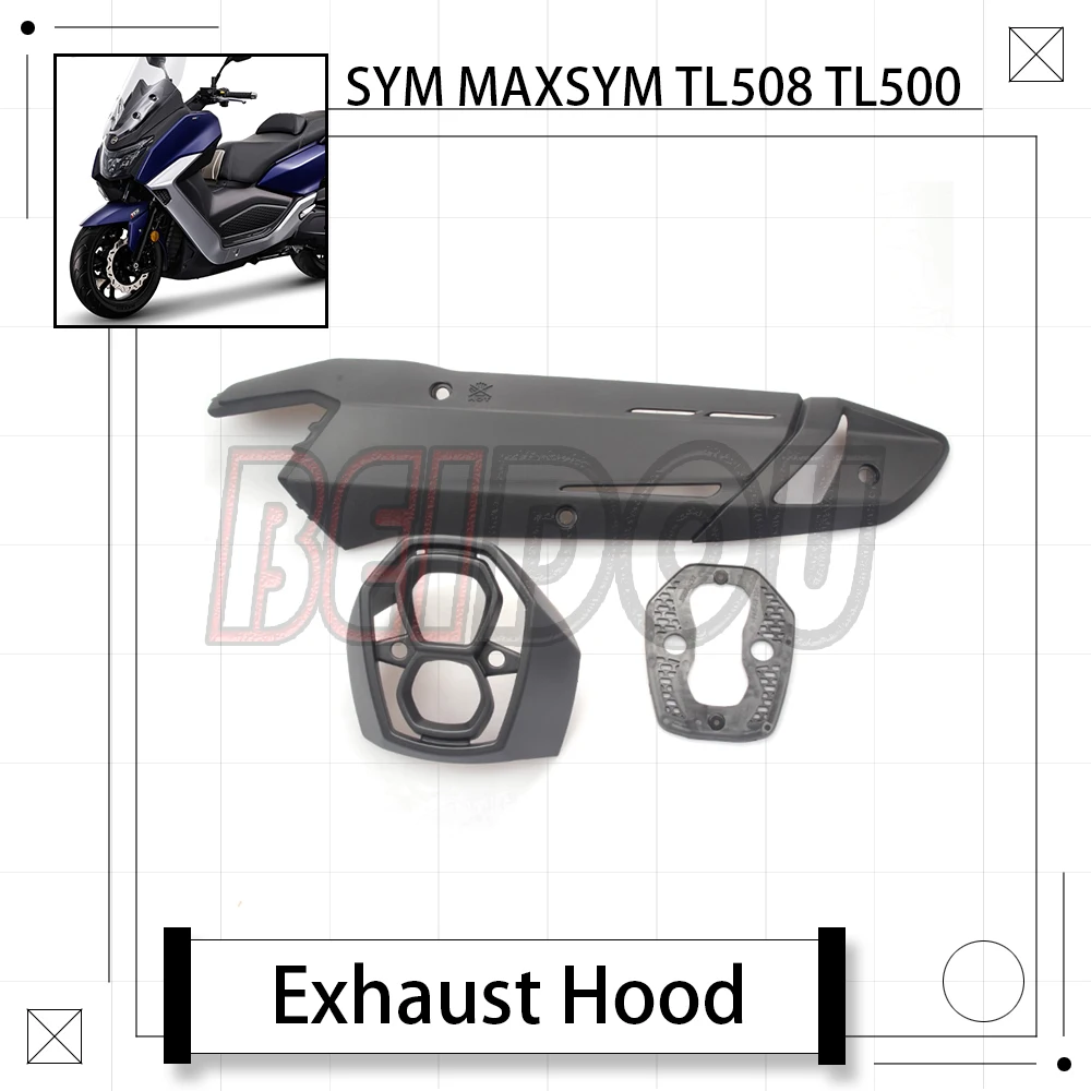

For SYM MAXSYM TL508 TL500 Motorcycle Original Exhaust Pipe Cover Anti-scalding Cover Heat Insulation Cover Insulation Pad