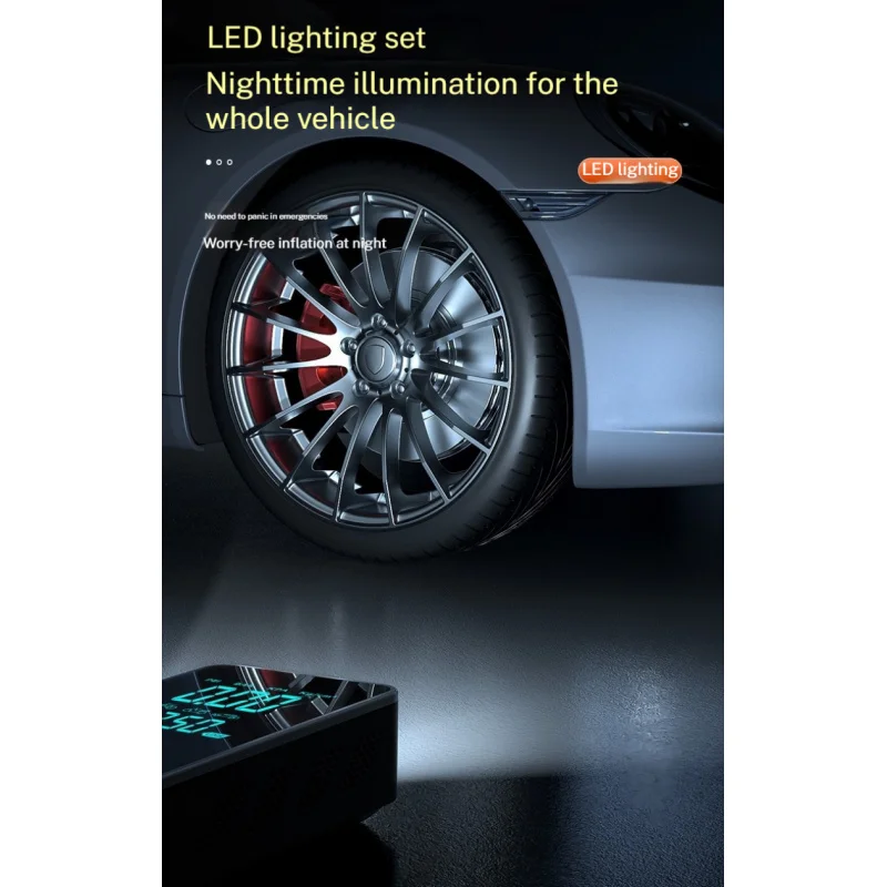 ضاغط السيارة المحمول اللاسلكي 	 حاقن الهواء شاشة ديجيتال ذكية تعمل باللمس منفاخ الإطارات للدراجات النارية دراجة الكرة