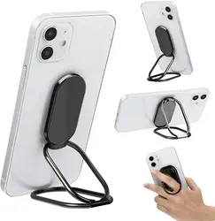 Phone Ring Holder Finger Kickstand 360 Degree Rotation Metal Cell Phone Ring Grip Foldable Cellphone Stand for Magnetic