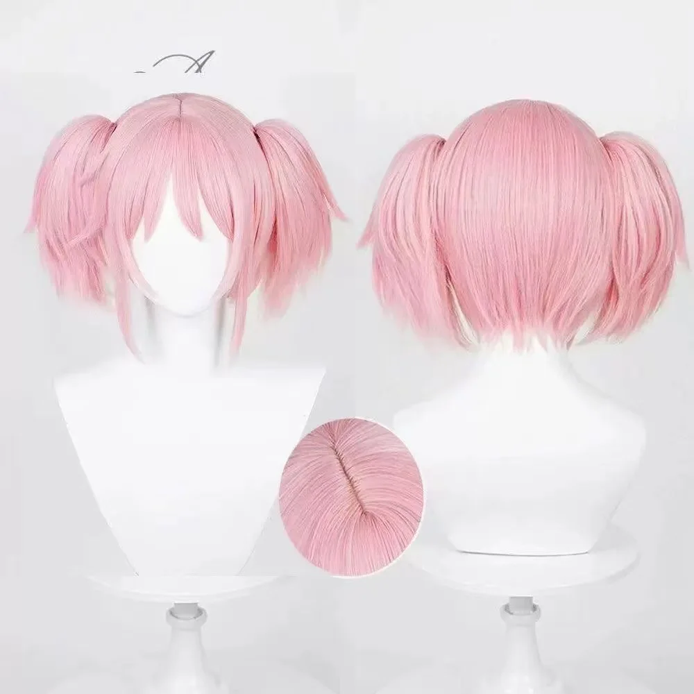 1 ذيل حصان وردي مزدوج فوضوي شعر مستقيم فتاة سحرية شياو يوان أنيمي شياو يوان يلعب شعر مستعار #2