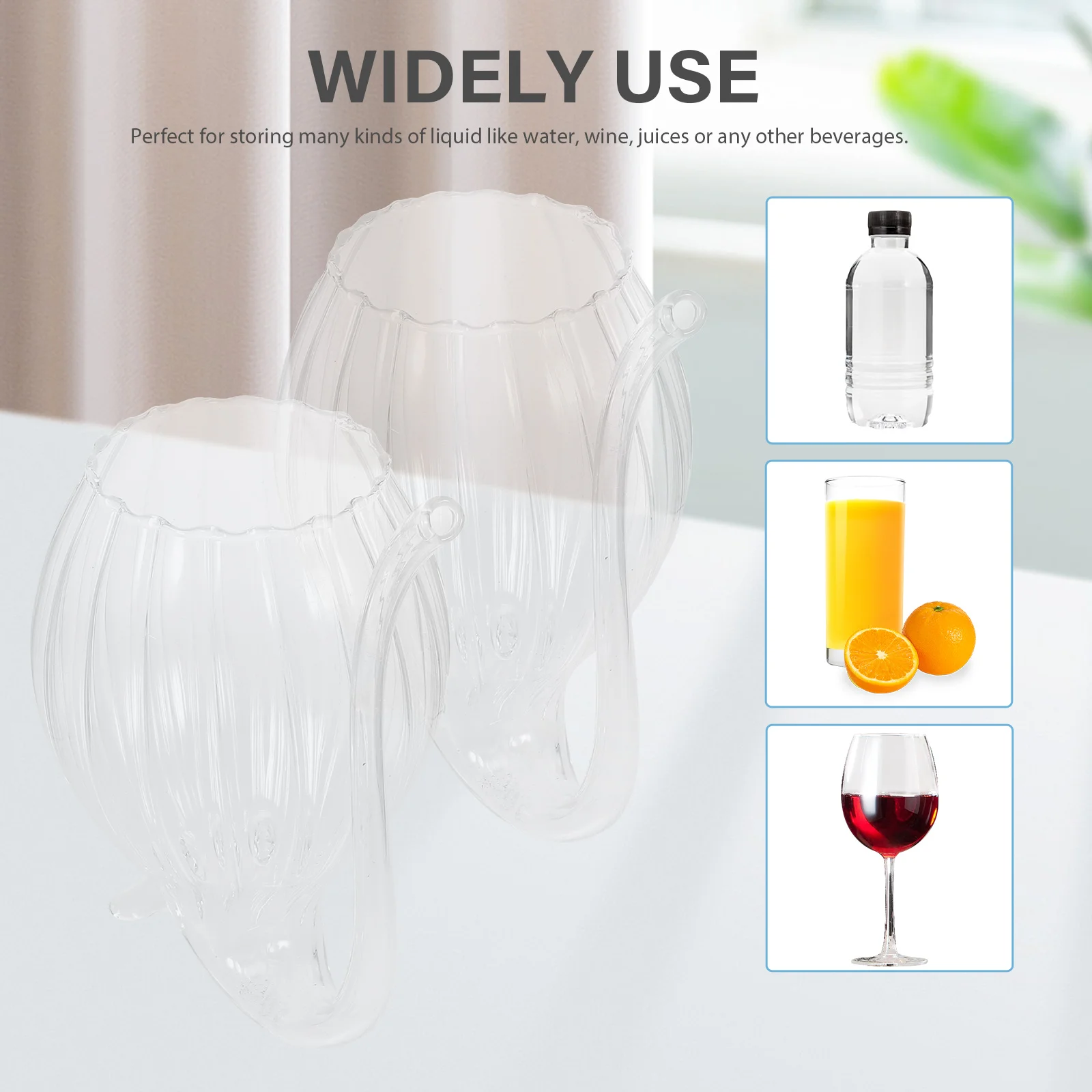 

4Pcs Exquisite Vampire Wine Glass Set Smooth Rim Creative Cup for Coffee Cocktail Daily Drinkware Use Wine Glass