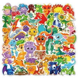 10/30/60PCS Dinossauro Dos Desenhos Animados Etiqueta Estética PVC Papelaria Coreana Material Escolar Decoração Scrapbooking para Crianças