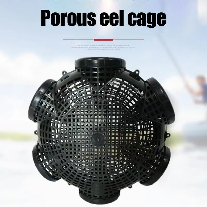 8/6/3 Holes Crayfish Fishing Trap Catch Loach Lobster Yellow Eel Cage Portable Crab Fishing Net Multi-Hole Shrimp Catcher Cage