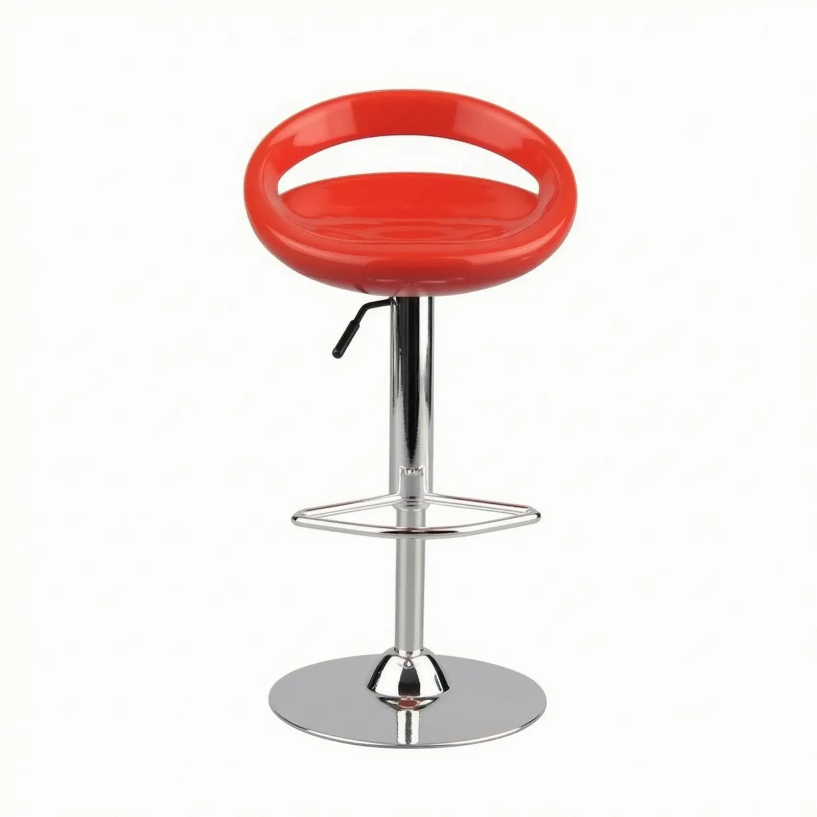 Mini Swivel Bar Stool with Open Backrest for Dollhouse Lounge Display and Figure Photography Props