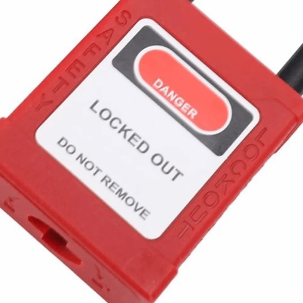 Safety Insulated Lockout Tagout Padlock Durable Anti Loss Circuit Breaker Lockout Device Electrical Lockout Tagout Kit Outdoor