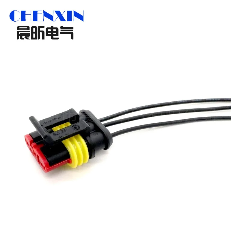 

Genuine Factory-Made 3 Pin Way Sealed Waterproof Electrical Wire Connector Plug Set auto connectors with cable