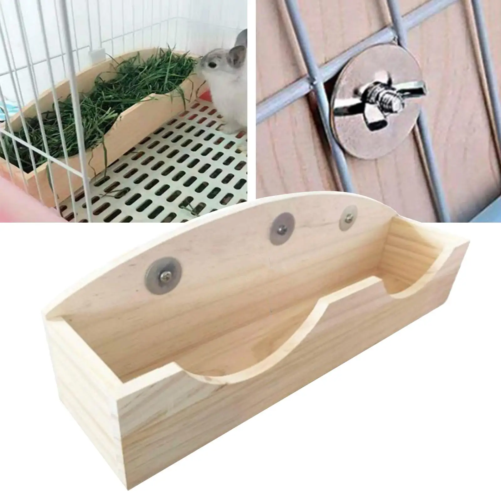 Durable Rabbit Hay Feeder Manger Holder Cage Mount Supplies Storage Accessories Dispenser Hamster Bowl Container Pet for Bunny