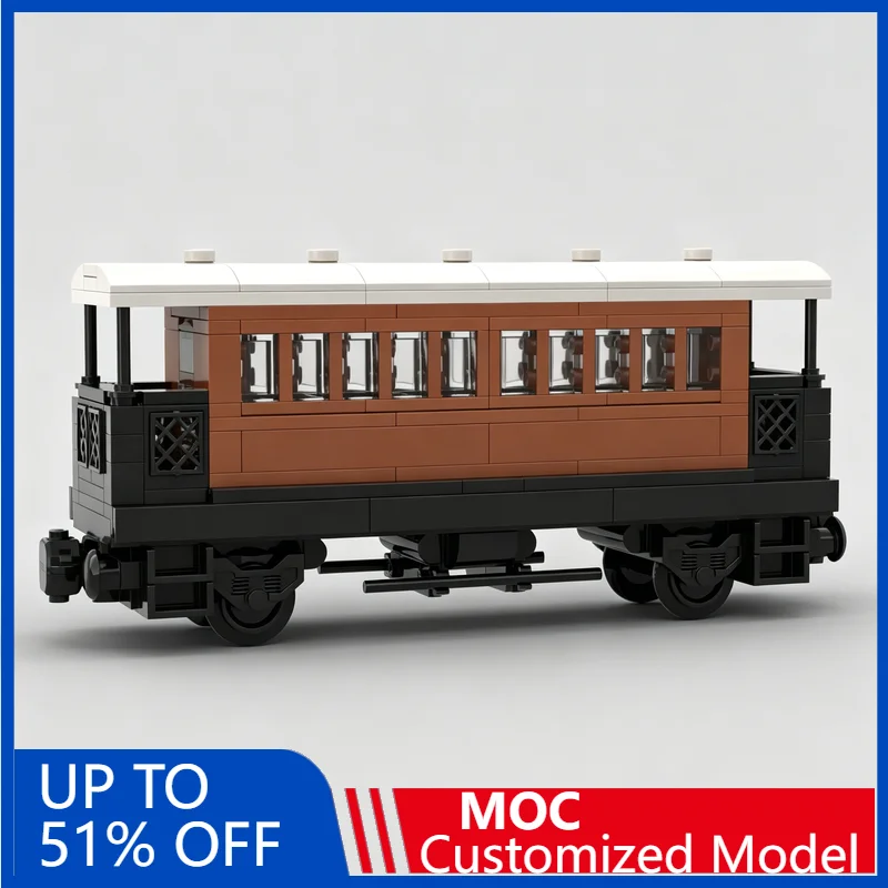 NOUVEAU ! 345 PIÈCES - Modèle de wagon de tramway MOC - Véhicule créatif - Puzzles personnalisés - Jouet éducatif à assembler soi-même - Cadeaux - Blocs de construction