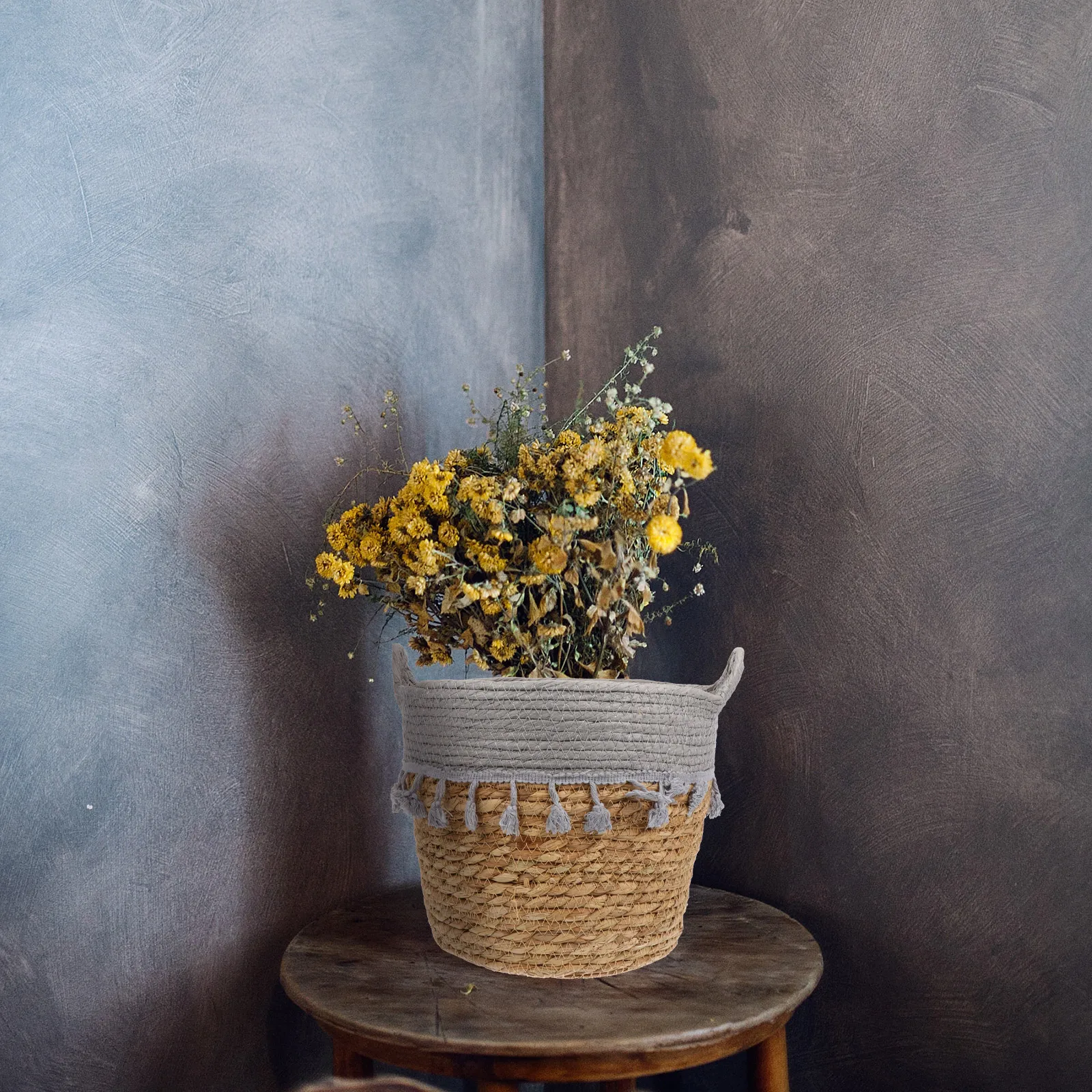 

Straw Rope Storage Simple Storage Home Decorative Fruit Home Decorative Vegetable Simple Flower Basket Basket