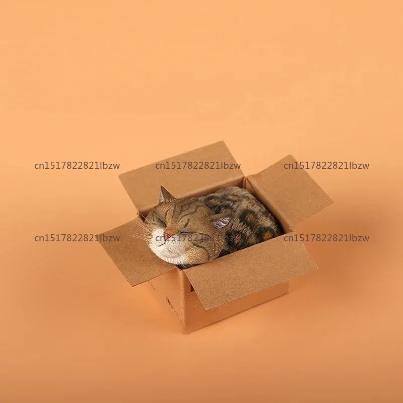 Express Cat Cute Idea Car Decoration Nordic Simple Desktop Miniatures Aesthetic Orange Cat Action Figure Home Decor Estatua