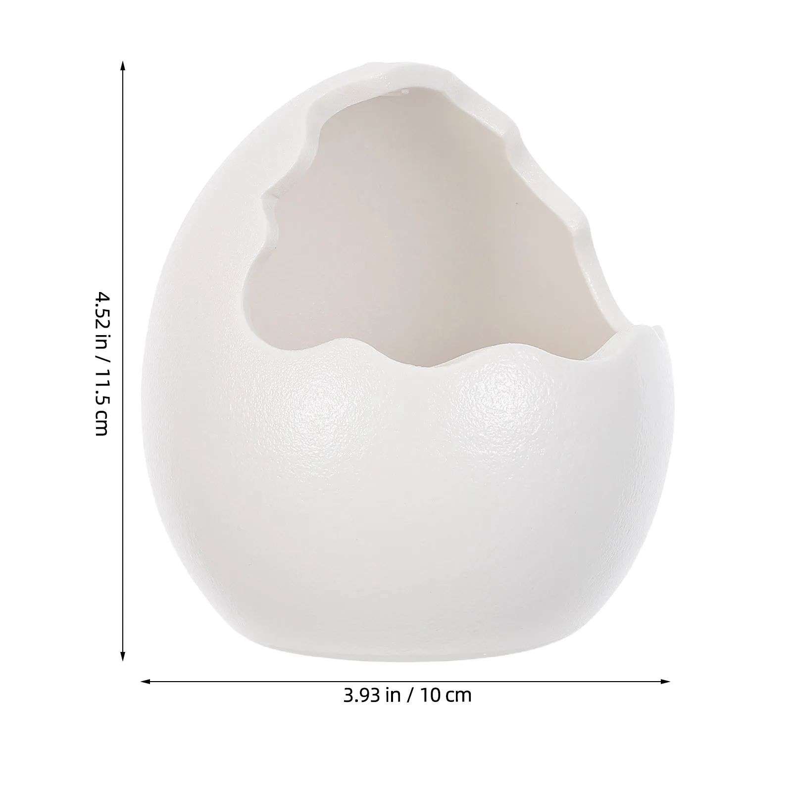 Cute Cracked Egg Ceramic Planter Pot Hanging Succulent Flower Container For Home Desktop Displays And Indoor Plant Collections view 2
