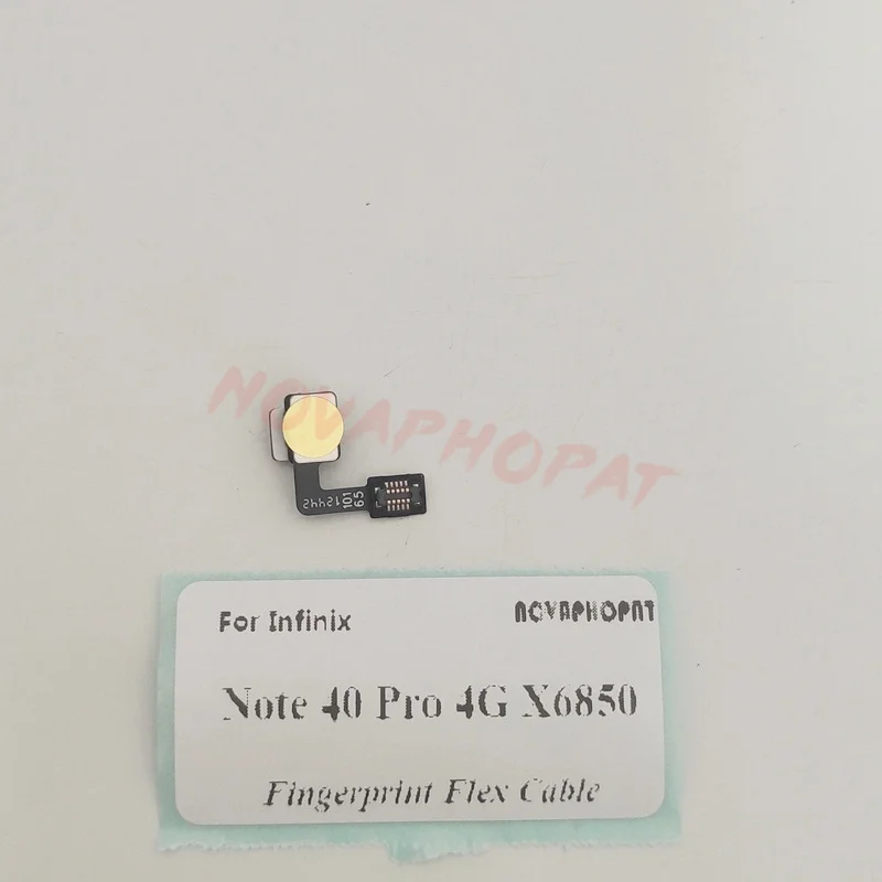 For Infinix Note 40 Pro 4G X6850 Under LCD Display Fingerprint Scanner Touch ID Sensor Power On Off Home Unlock Flex Cable
