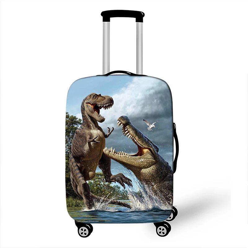 Ancient Reptiles Animal Dinosaur Luggage Cover Elastic Suitcase Protective Covers for Travel Anti-dust Trolley Baggage Covers