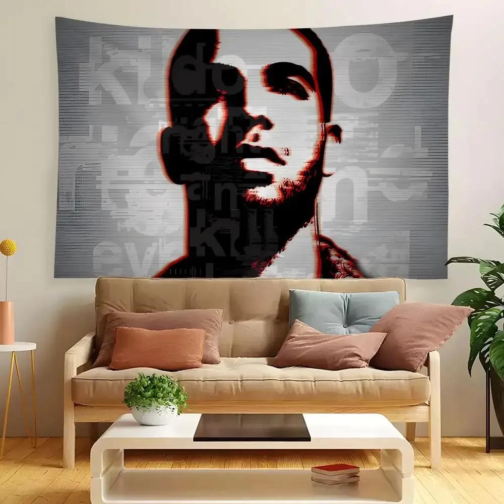 VIKAMA Drake More Life Hip-Hop-Sänger Wandteppich, ästhetische Heimdekoration für Schlafzimmer, Wohnzimmer, Wohnheim, Hintergrundstoff
