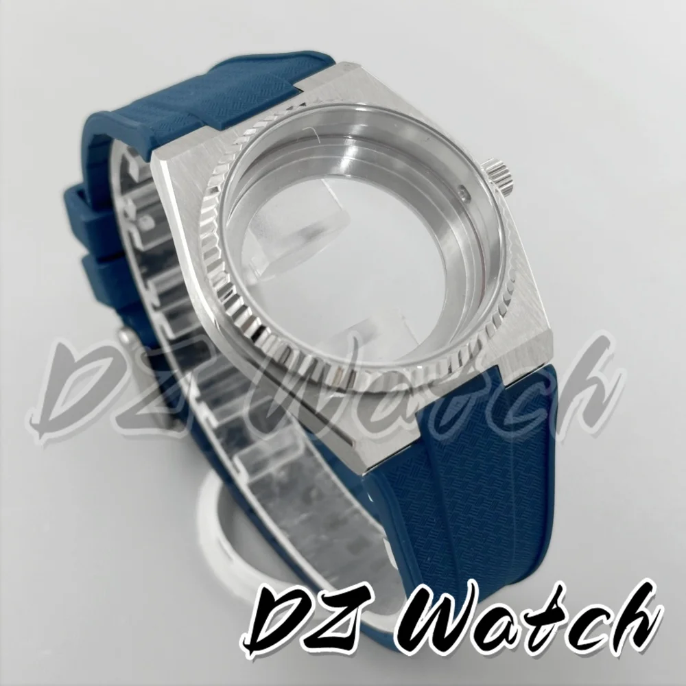 DZ 40mm Electroplated Stainless Steel Case Rubber Strap Fits Super Player PRX NH35 NH36 PT5000 ETA2824 Movement Sapphire Glass
