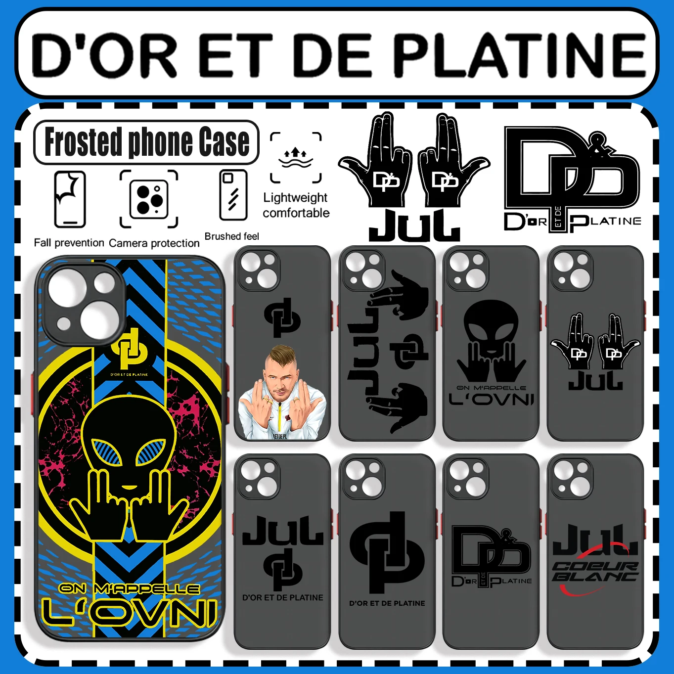 

Rapper JuL C'est Pas Des Lol Phone Case For iPhone 15 14 13 12 11 Mini Pro Max X XR XSMax 7 8 Plus Matte Transparent Back Cover