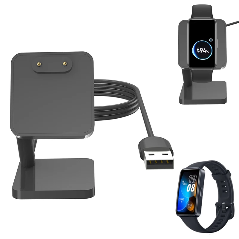 Desktop Stand Charger USB Charging Cable Dock Station Holder For Huawei Watch Fit 2/Smart Band 8 Wristband Charge Accessories