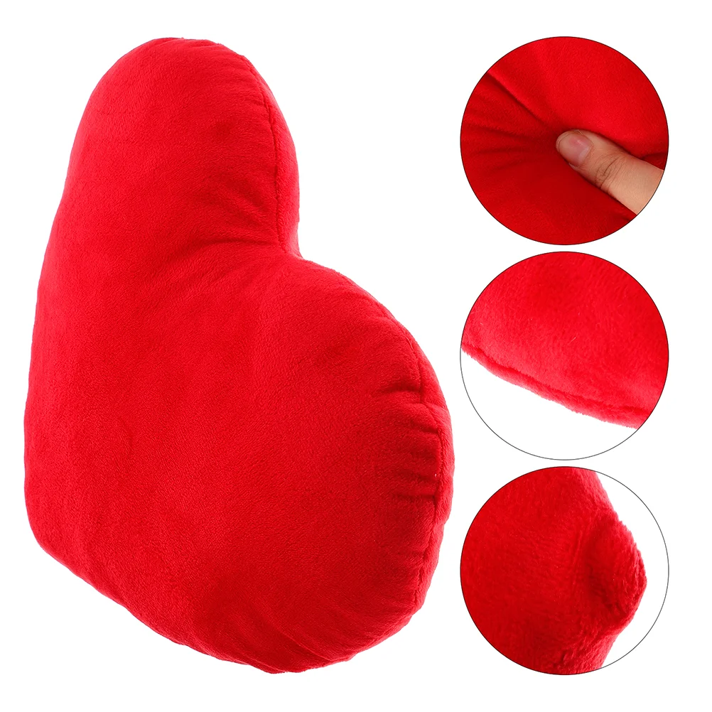 

Throw Pillows for Bed Heart Shaped Cushion Cartoon Decorative Red Valentine Lovers