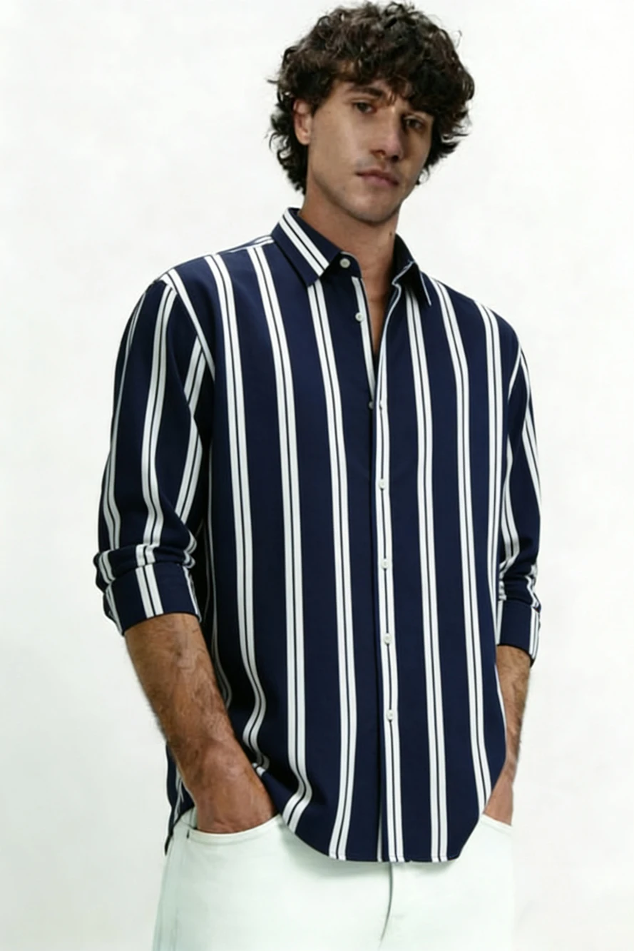 

New Men's Simple Business Plaid 3D Printed Shirt Hawaiian Vacation Casual Long-sleeved Lapel Shirt Men's Outdoor Clothes For you