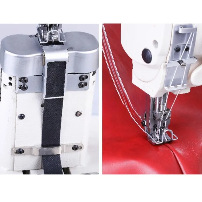 Computer direct drive, wide needle spacing, double needle comprehensive feeding, sewing machine
