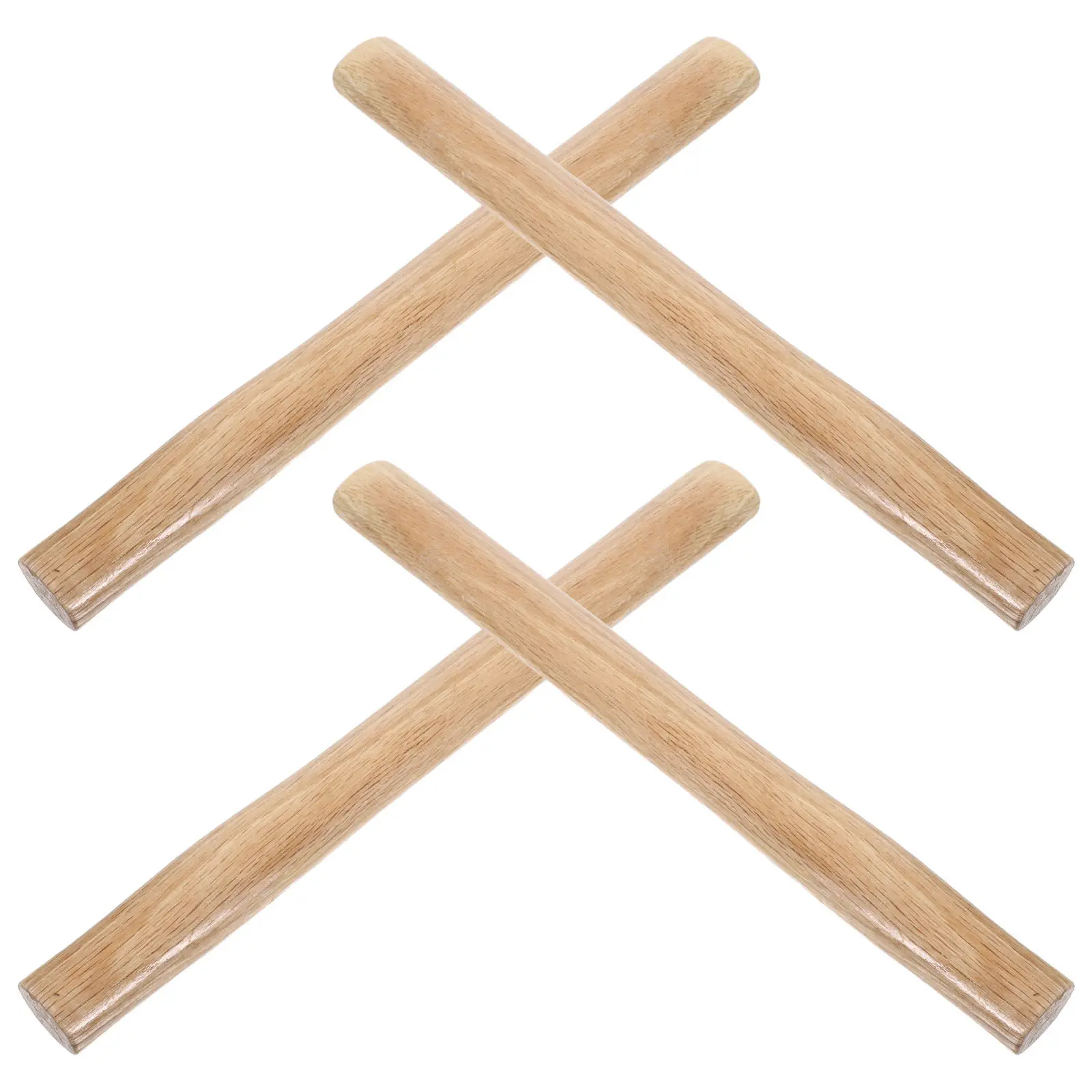 4Pcs Wood Hammer Handle Replacement Ergonomic Solid Wood Tool Parts for Sledge Ball Peen Hammer Repair Workshop Tools