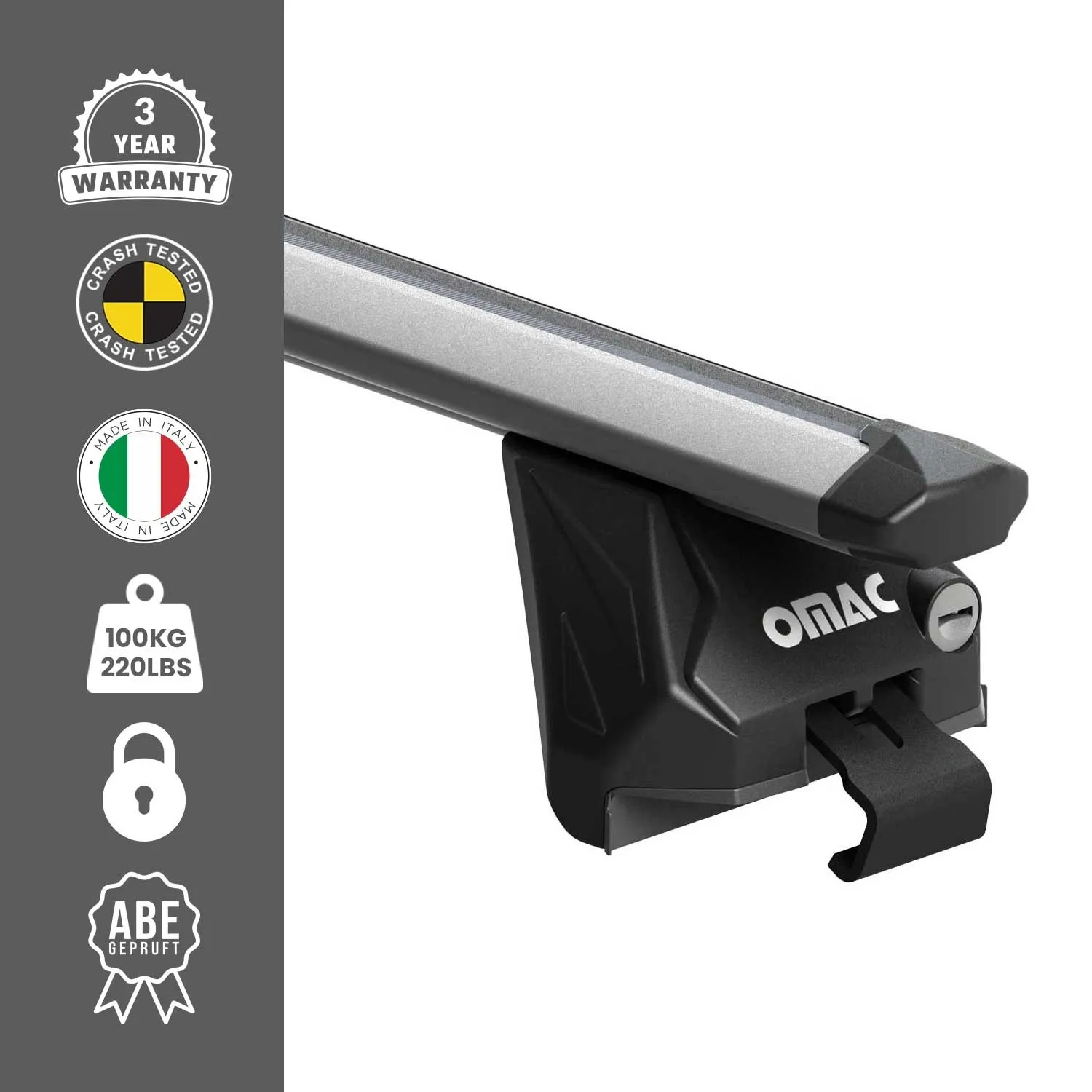 قضبان متقاطعة لرف السقف لسيارة BMW X3 G01 2018-2024 Alu فضي رمادي 2 قطعة #3