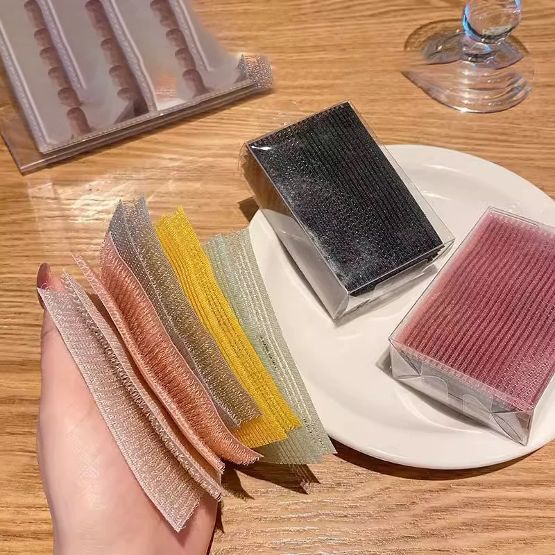 10 قطعة الانفجارات بلون ماجيك لصق المشاركات الشعر ملصق كليب النساء غسل الوجه ماكياج الفيلكرو التصحيح إكسسوارات الشعر أدوات التصميم