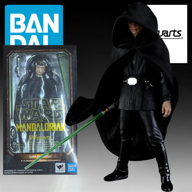 BANDAI S.H.Figuarts Luke Skywalker Figurine d'action articulée et posable, modèle de collection, jouet décoratif pour bureau