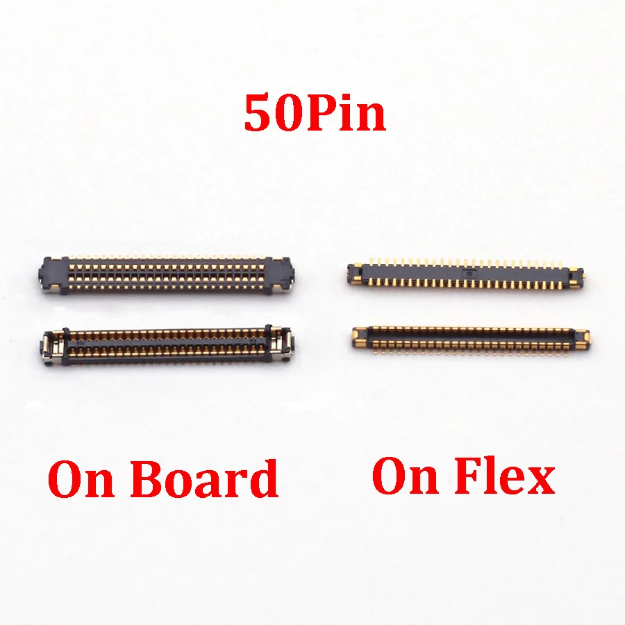 

20-30PCS 50Pin For Motorola Moto E6 Plus E6Plus XT2025 XT2025-1 XT2025-2 LCD Display Screen FPC Connector Slot On Motherboard