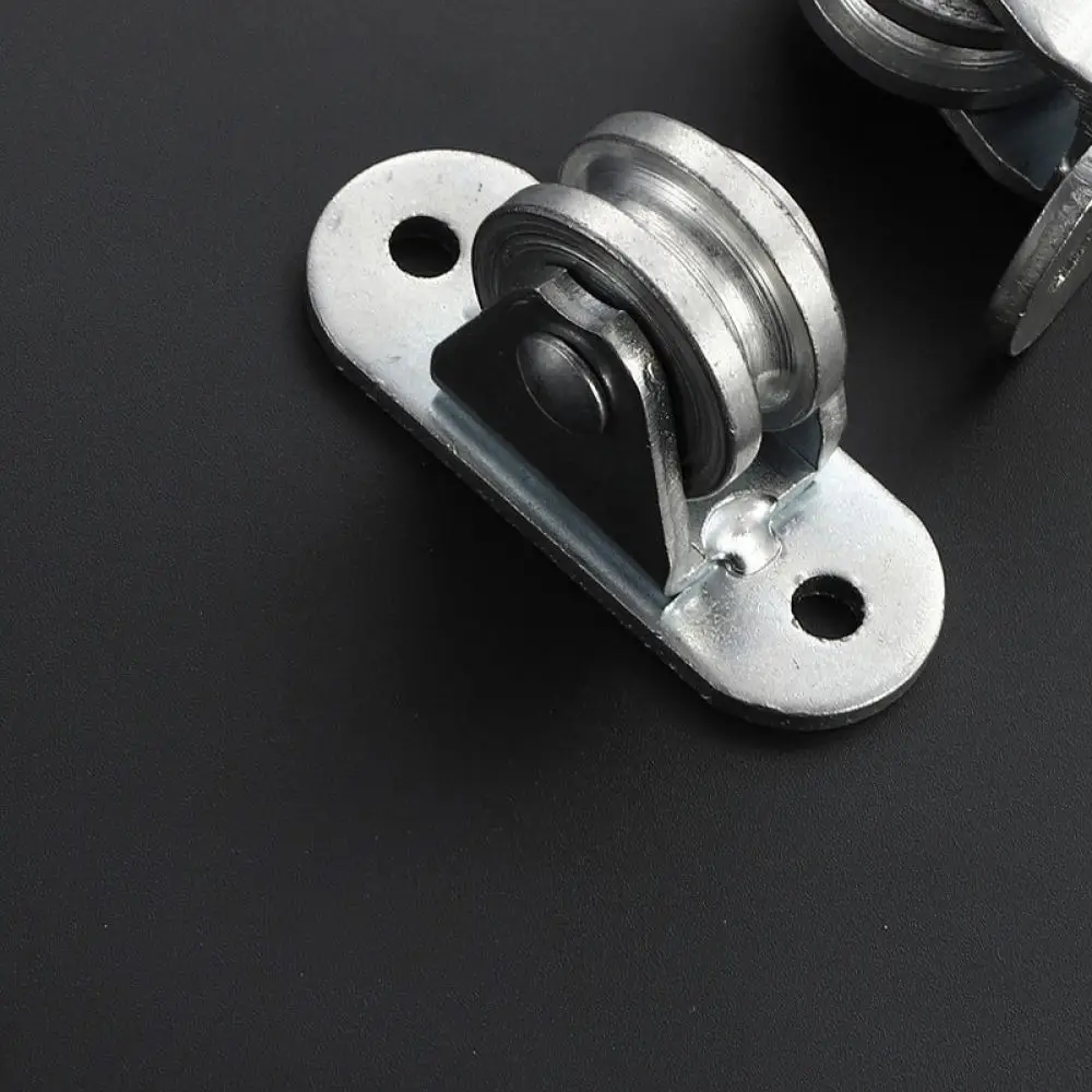 Heavy Duty Fixed Pulley For Boiga Curtain Track System U Rail Fitting Sliding Hardware For Swimming Pool Sunshade Canopy