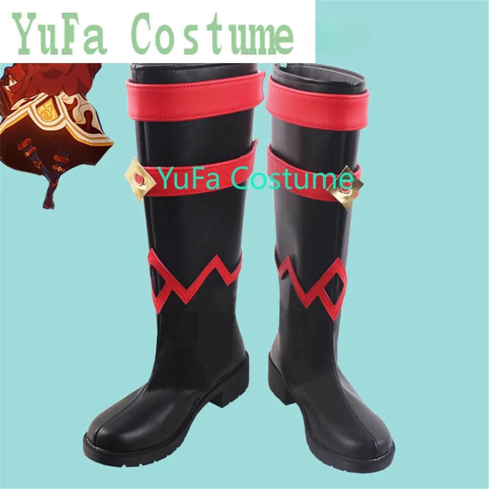 Genshin Impact Cos Suit Water System Fire System Ice System Abyss Mage Qiu Qiuren Cosplay Shoes Boots W1963