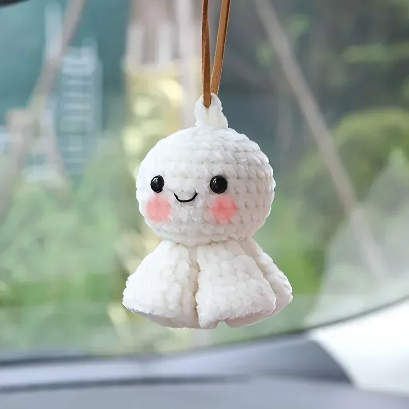 Finished Knitting Sunny Doll Pendant Bag Key Chain Crochet Wool Handmade Valentine's Day New Year Gift New 2026
