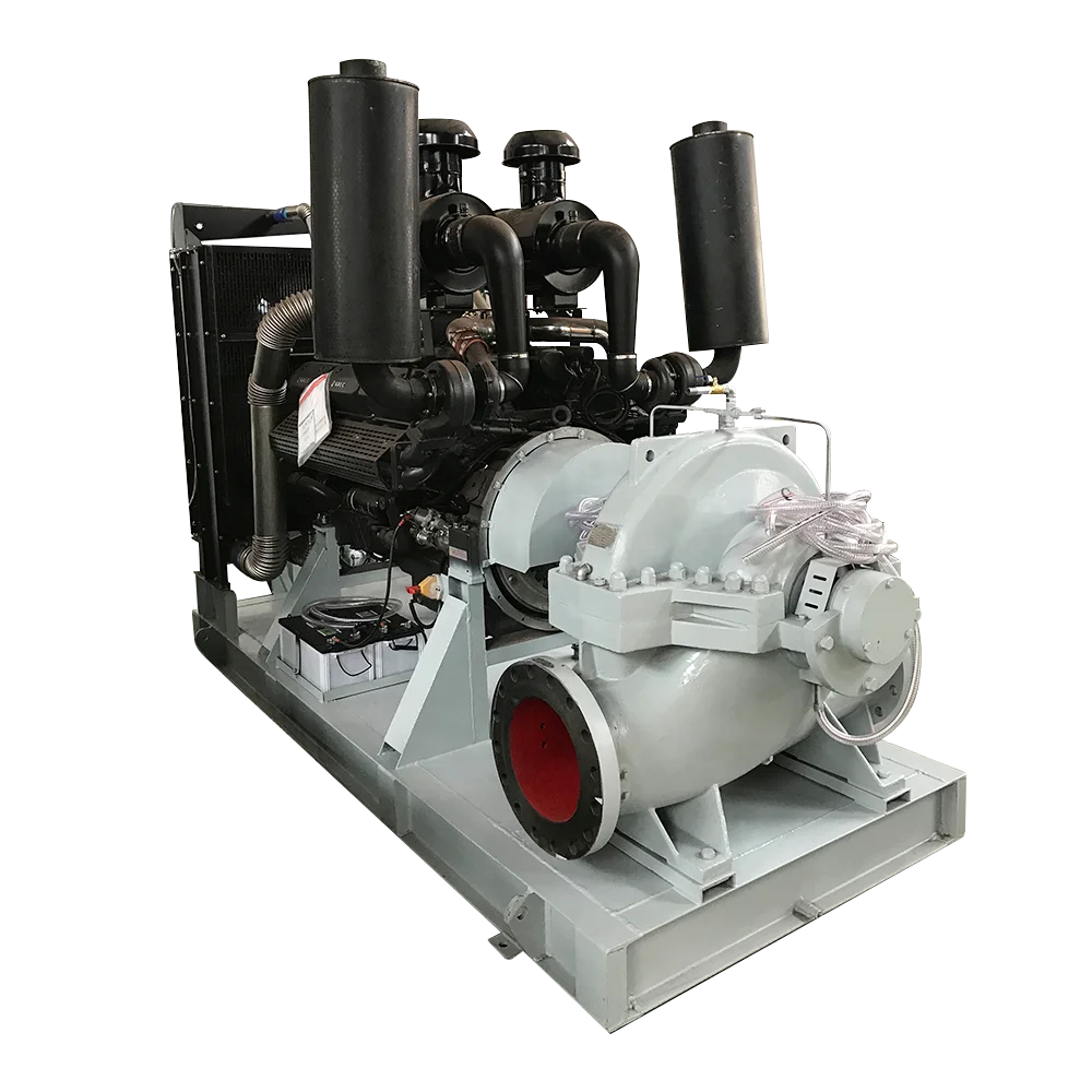 Vacuum assisted offshore water treatment  engine power generation drainage pump