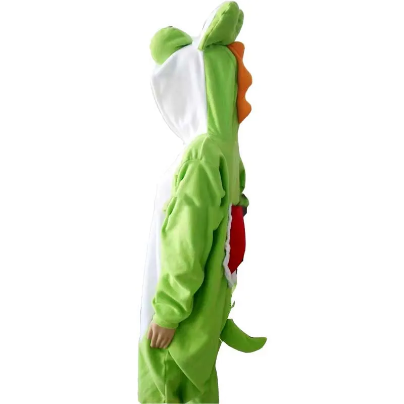 Disfraz de Cosplay de Yoshi para mujer, pijama de dibujos animados, mono de manga larga con capucha para fiesta de Navidad, Kigurumi de animales