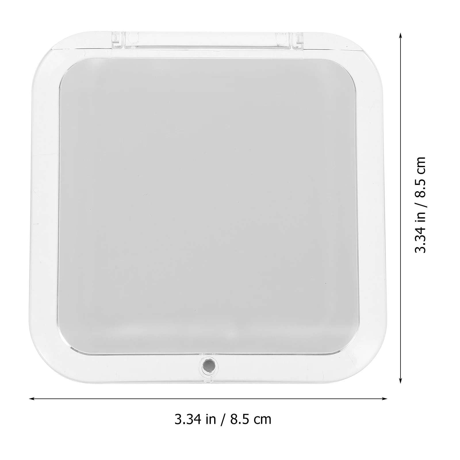 Vergrotende make-upspiegel Dubbelzijdig Draagbaar Zakje Compact Handheld Reizen Kleine spiegel Opvouwbaar Vierkant ontwerp