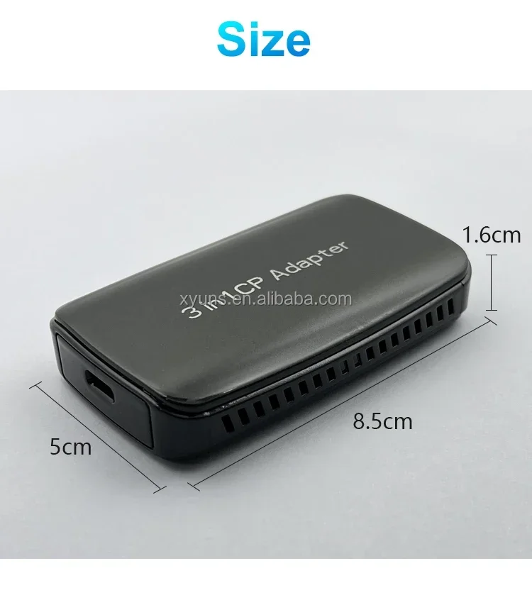 3 In 1 CP Adapter CP-300 USB Plug And Play For Wireless Carplay & Android Auto Screen Mirroring