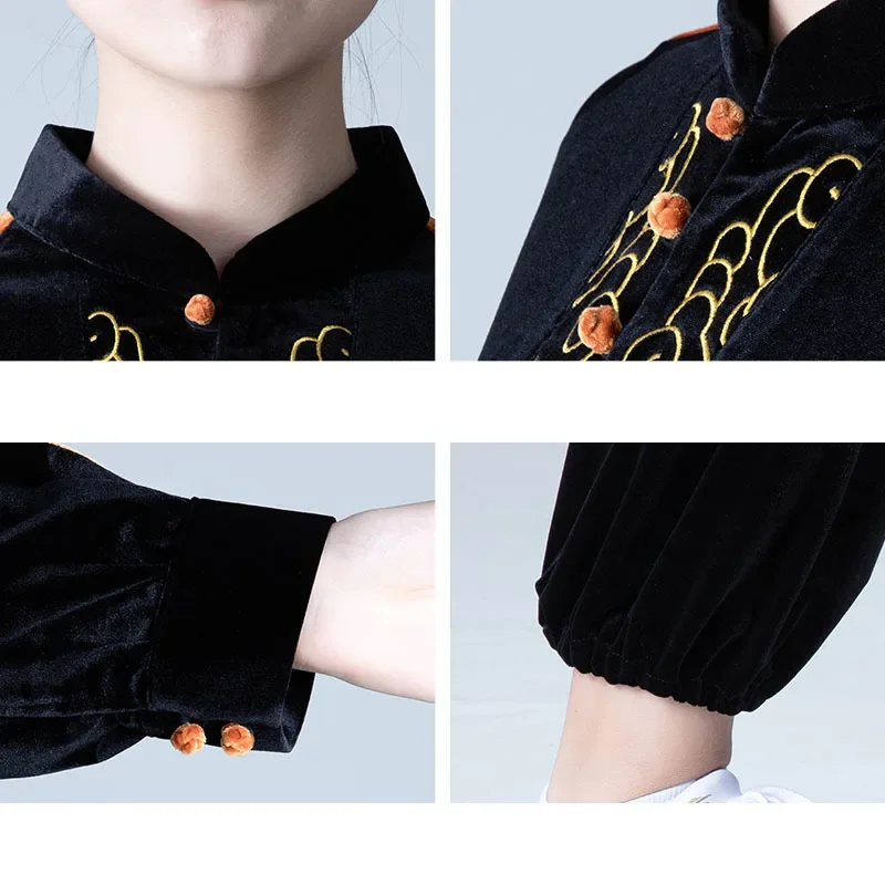 Winter Velvet Kung Fu Tai Chi Clothing Thicken Martial Arts Clothes Taijiquan Wushu Uniform Wing Chun Warm Multicolor 2025 - Image 3