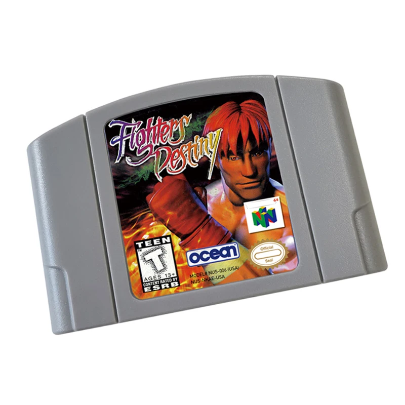 Fighter Destiny สําหรับ N64 การ์ดเกม US Version คอนโซล 64 บิต USA Version วิดีโอเกม