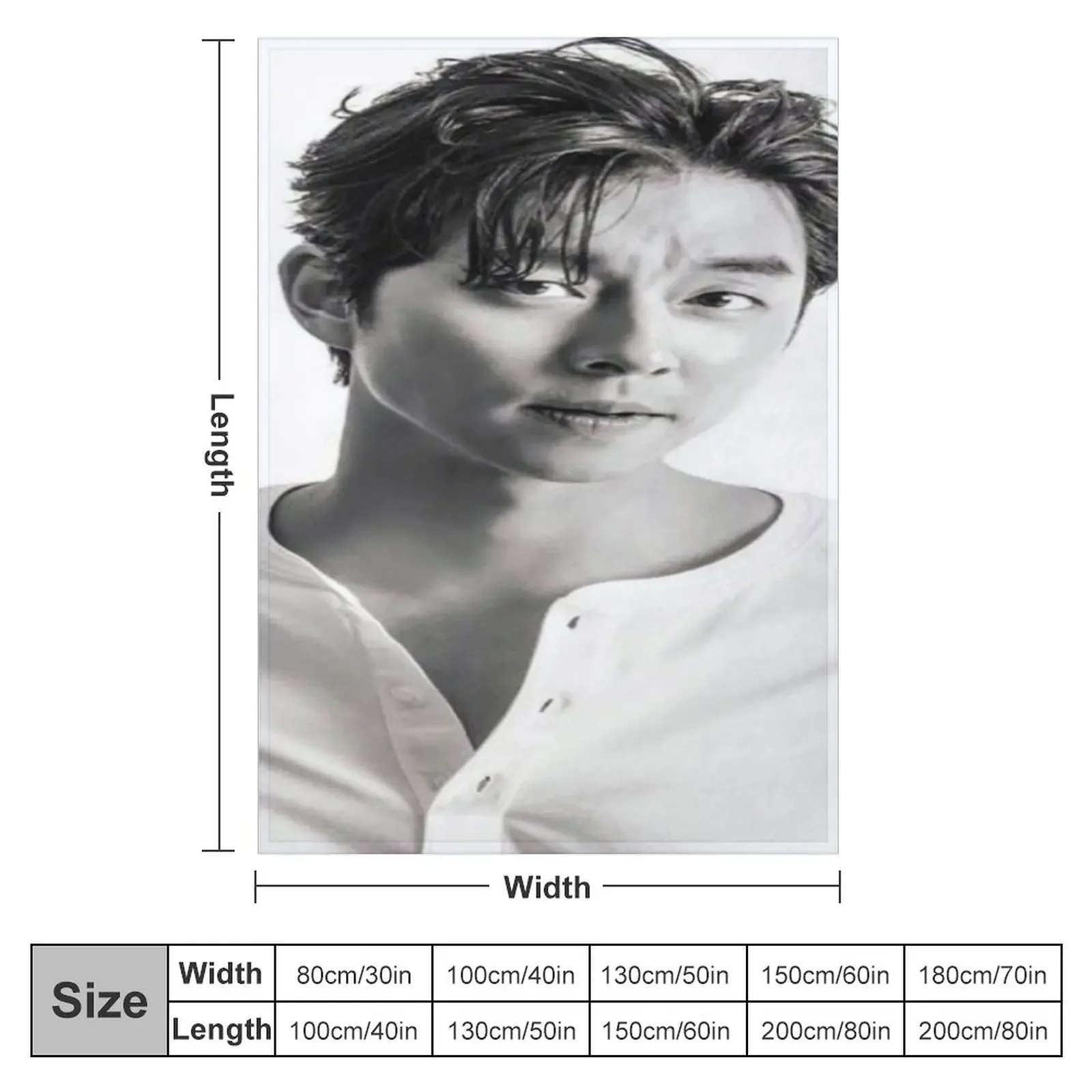 Sexy gong yoo Throw Blanket Large Blanket Retro Blankets Furry Blanket Nap Blanket