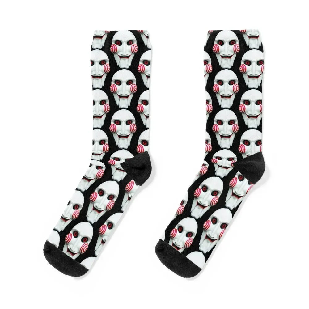 Saw Mask Sticker Socks happy Non-slip luxury kids Girl'S Socks Men's