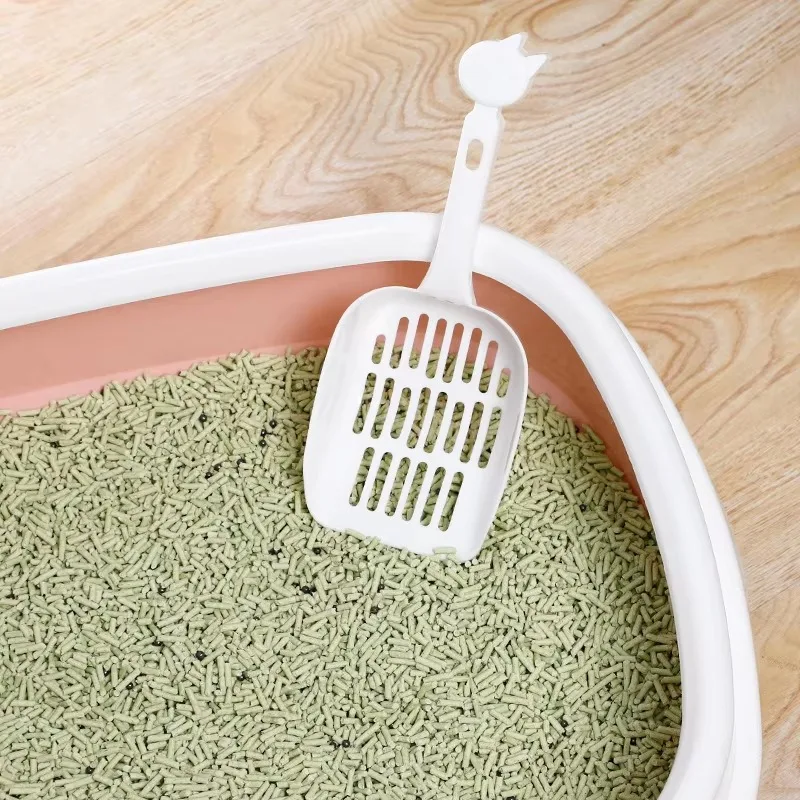 Portable Cat Litter Box Thickened Detachable Semi Enclosed Sand Proof Special Cat Litter Box with Sand Shovel Tools Accessories