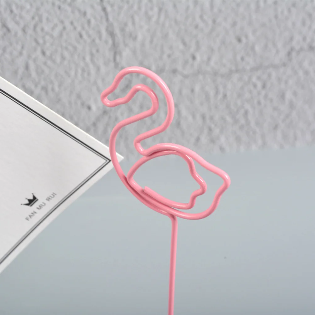 

12pcs Flamingo Photo Holders Pink Number Table Holders For Home Office Decoration Stand Place Card Memo Clip Paper Holder Menu