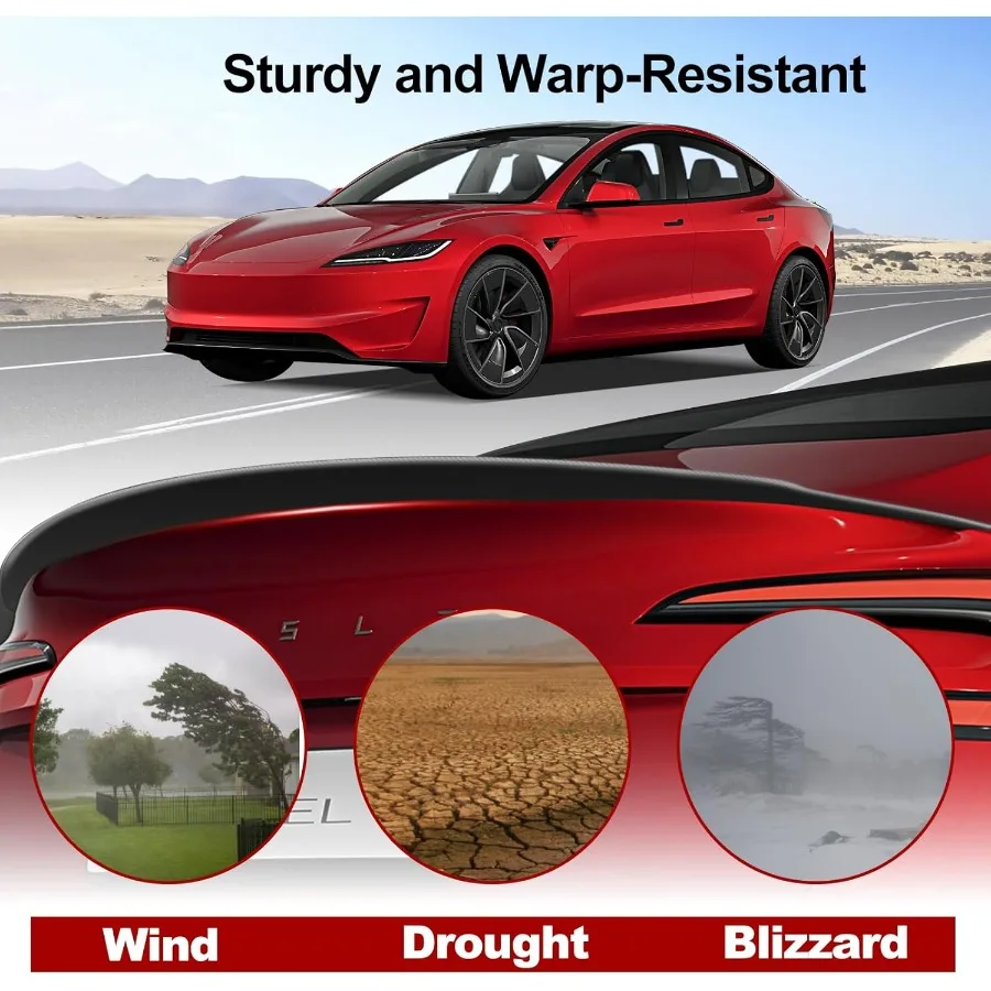 Spoiler per Tesla Model 3 Highland Spoiler posteriore Ala OEM Style ABS Coperchio bagagliaio posteriore Splitter per Tesla Model 3 Highland Accessori