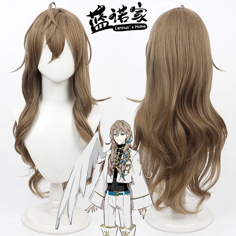 Virtual YouTube Vtuber Bloody Groovy Yashi Cos Cosplay Wig Halloween Carnival Party Props Synthetic Hair Heat  + Wig Cap